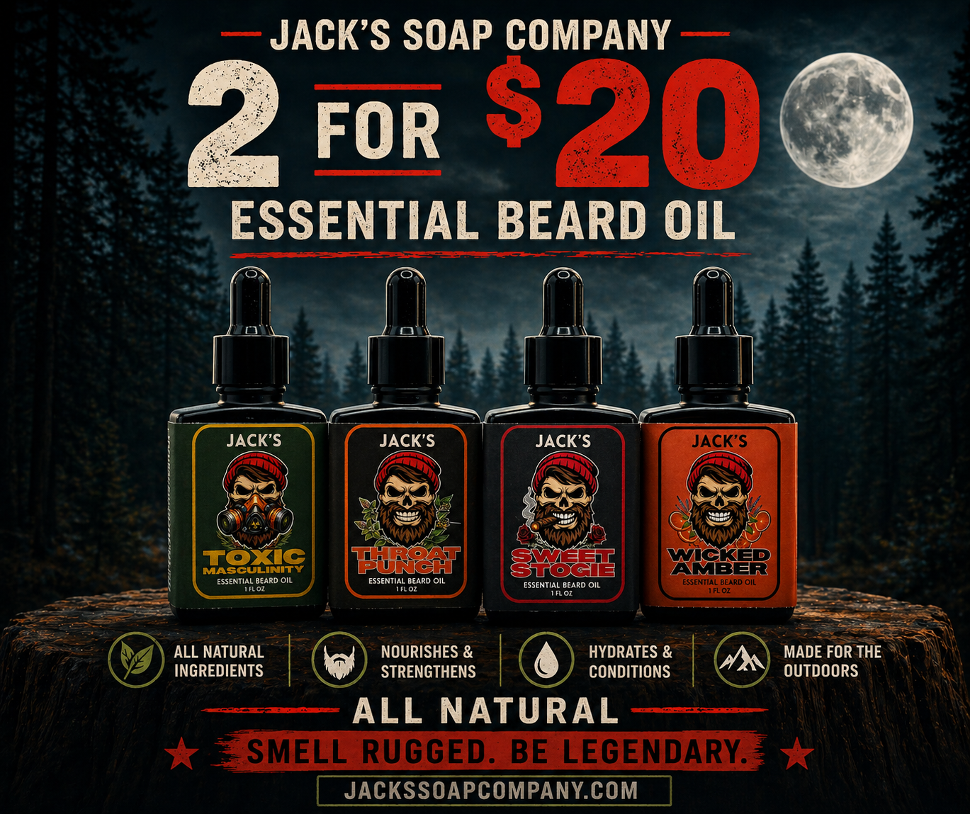 Jack's Beard Oil Value Bundle